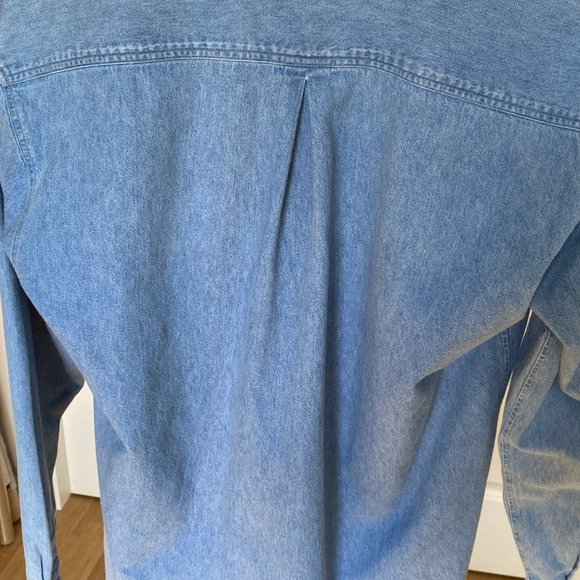 Vintage 1995 Bali Hard Rock Cafe Denim Shirt – Size Medium - Picture 8 of 9